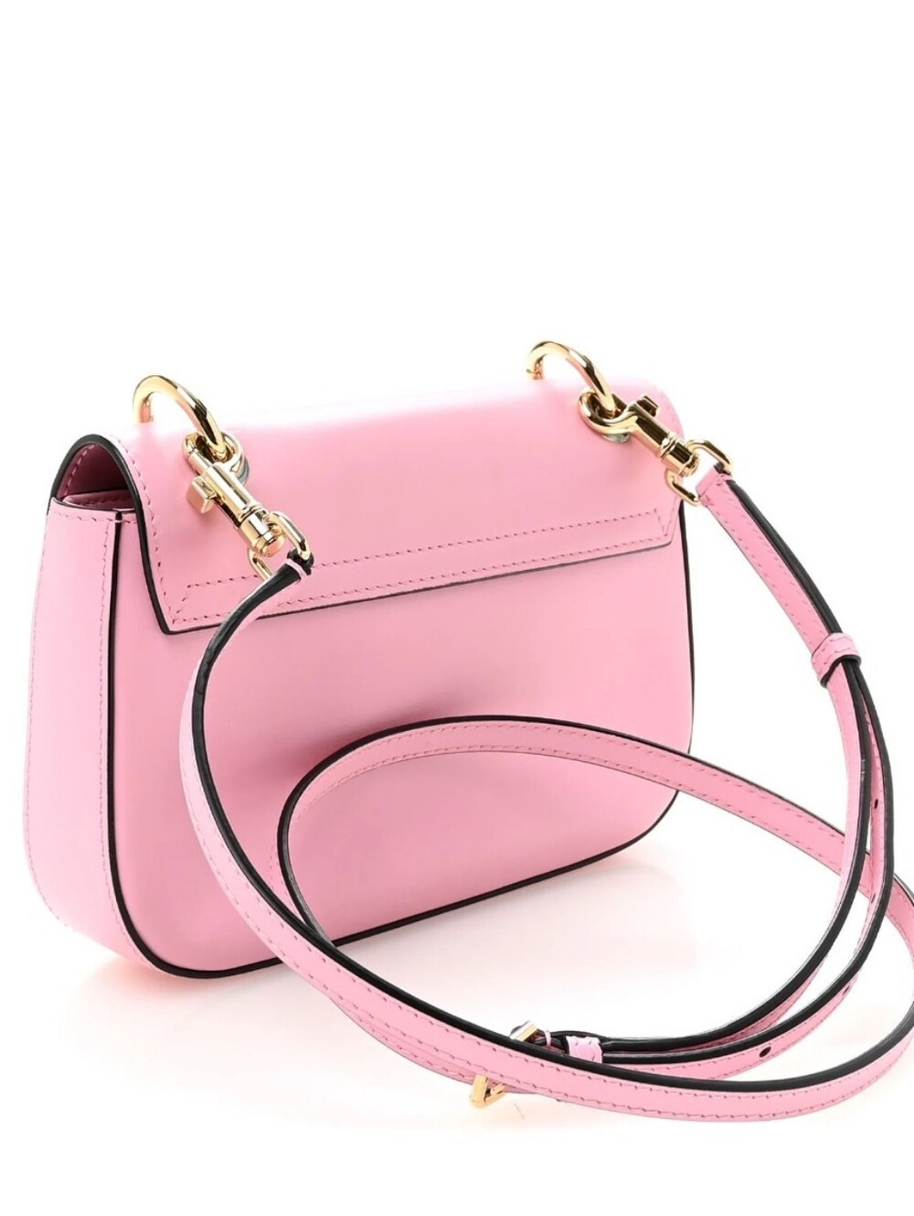 ‼️ON SALE‼️New Dolce & Gabbana Pastel Pink DG Crossbody Bag with Gold Hardware - Picture 3 of 16